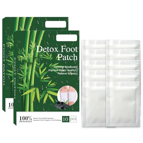 Clawrex 20 parches de desintoxicación para pies para el sueño profundo y el alivio del estrés, almohadillas para pies, limpieza profunda