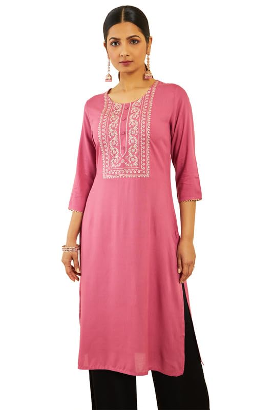 Image of Soch Women Rayon Regular Fit 's Kurtas