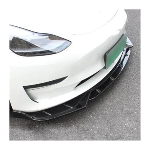 Lèvre pare-chocs avant look carbone pour Model 3 kit carrosserie élégant