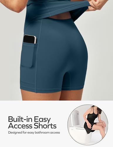 Ewedoos Athletic Tennis Dress for Women with Shorts Underneath Easy Peezy U Neck Adjustable Straps Active Workout Dress3