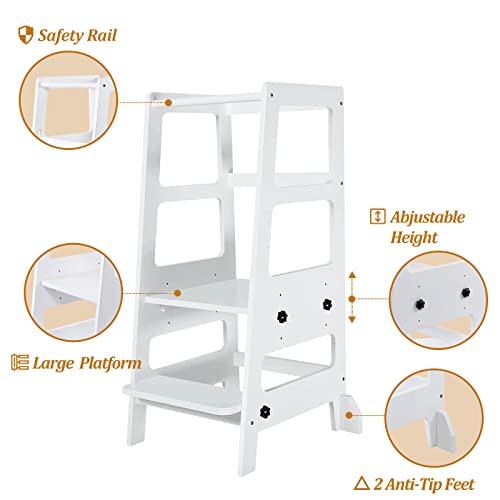Toddlerstepstooltoddlerkitchenstooladjustableheighttoddlertowerstoolkitchenwoodenhelperstepstoolsforkidswhite  Urban Country Home Decor Toddler step stool toddler kitchen stool adjustable height toddler tower stool kitchen wooden helper step stools for kids white  urban country home decor