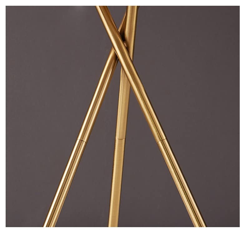 Lampadaire trépied en métal blanc 160cm chic pour salon