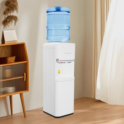 Image of 5 Gallon Top Loading Water Dispenser, 75W /550W Cold Warm Water Dispenser 110V Bottle Water Cooler with 3 Temperatures for Home and Restaurants 10.83 x 11.02 x 32.68 in