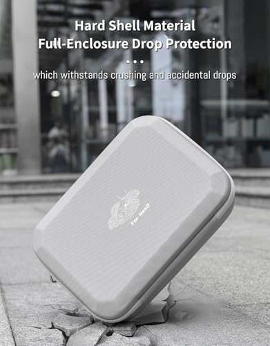 Image of M.G.R.J Carrying Case for DJI Neo 2 Drone, Waterproof & Anti-Slip Portable Shoulder Bag for DJI Neo 2 Fly More Combo Drone and Compatible with RC-N3 /RC-N Remote Controller (Hard|PU Leather|Grey)