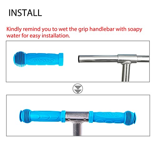 Image of Kids Scooter Handle Grips Replacement Handlebars for Razor Segway Micro Jetson 2 /3 /4 Wheels Child Kick Scooters Bike Rocking Car, 2-Pack