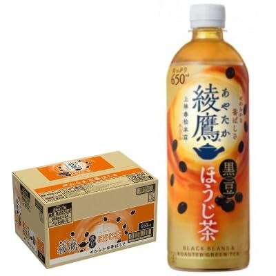 綾鷹 黒豆ほうじ茶650mlPET 24本入