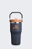 Stanley IceFlow Flip Straw Tumbler Thermos Cup with Straw, Navy Blue Twilight, 0.60 Liters