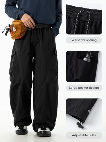 Men's Baggy Parachute Cargo Pants