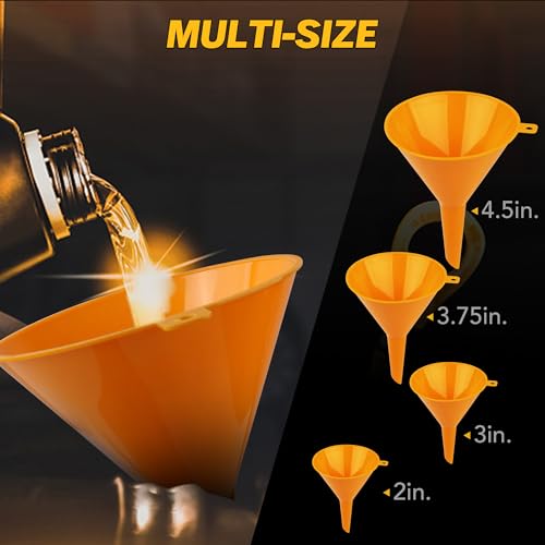 Image of ELEAD No-Spill Coolant Funnel Kit - 19-Piece Radiator Funnel burping kit, coolant Bleeder kit, Extra Funnels and Adapters for Universal Vehicle