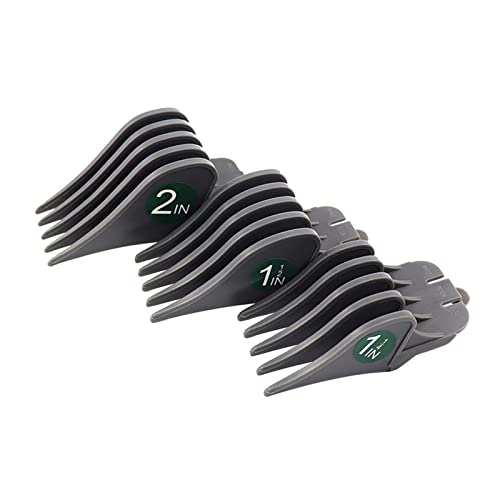 F Fityle 3Pcs/Set Professional Hair Clipper Limit Combs 32mm 38mm 51mm Cutting Guard Hair Trimmers Attachment, strong and durable, easy to install. - Gray