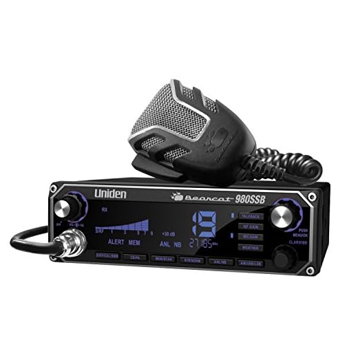 Uniden BEARCAT 980 40- Channel SSB CB Radio with Sideband NOAA WeatherBand,7- Color Digital Display PA/CB Switch and Noise Cancelling Mic, Wireless Mic Compatible