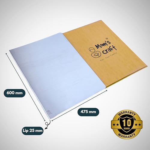 Image of XL Stainless Steel Countertop Cutting Board 600x475 mm | Extra Large Kitchen Top Rust-Free Metal Chopping Board | Vegetable Meat Fish Fruit Food Prep Chef Board | Chapati Rolling Surface