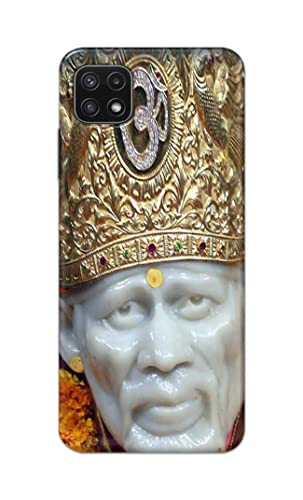 Image of PRINTFIDAA Sai Baba Lord Shiridi Great God Hinduism Hindu Religious Printed Designer Hard Case for Samsung Galaxy A22 5G, A22s 5G Back Cover -(e) RPM1005