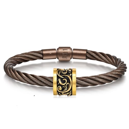 CHOW SANG SANG 999 24K Solid Gold Noir XL Auspicious Clouds Charm Bracelet for Women, Men and Unisex 19cm 95637C