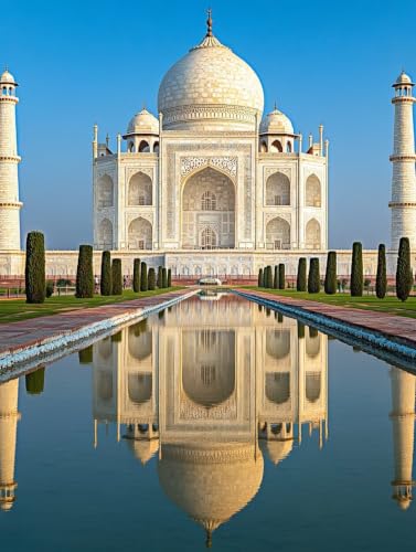 Artisanat Cristal Point de Croix Kits paysage indien 5D Diamond Painting Adulte