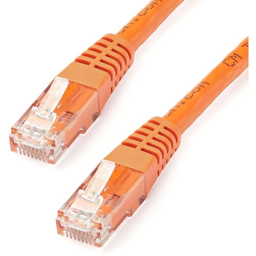StarTech 100ft CAT6 Ethernet Patch Cable, orange