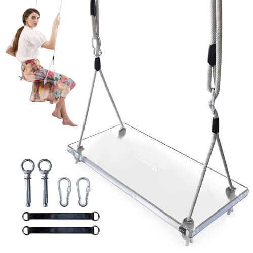 nets Tribe Tree Swing Set Porch Swing PC Swing seat Adjustable Rope Swing with Hanging Straps for Adults and Kids 10mm Thicker 500 lbs Load for Indoor Outdoors Backyard Patio Garden Playground