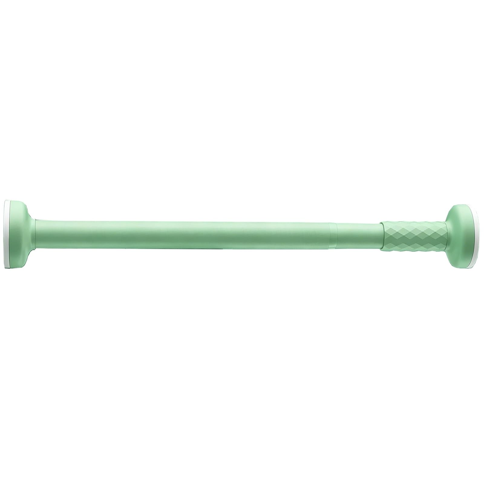Stainless Steel Tension Curtain Rod No Drill Spring Shower Curtain Rod with Non Slip Pads, From 14" to 75", for Bathroom Kitchen Closet Renters(Green,90-160cm/35-63in)