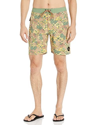 Quiksilver Men's Surfsilk Washed 18 Boardshort Swim Trunk Bathing Suit