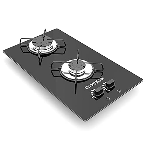 Cooktop Chamalux 2 bocas ultra chama vermelho Bivolt Trempe Chapa