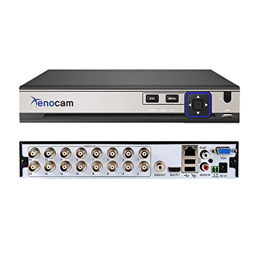 Xenocam 16CH 5M-N/1080N híbrido de Alta definición Completo para AHD/TVI/CVI/analógico/IP DVR H.265 CCTV Video Recorder P2P Monitoreo Remoto del teléfono para la cámara