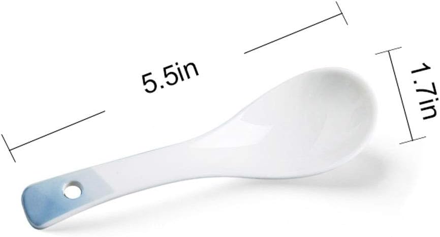 Durable Spoons Nordic Ceramic Spoons Household Soup Spoon Porridge Spoon Creative Porcelain Soup Spoon 10-piece Set Dinner Spoon