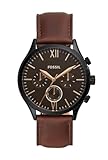 Fossil Fenmore ミディアムサイズ 多機能 ブラウンレザー 腕時計 BQ2453, ブラウン