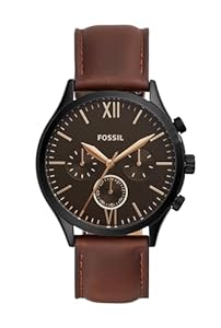Fossil Fenmore Midsize Multifunction Brown Leather Watch