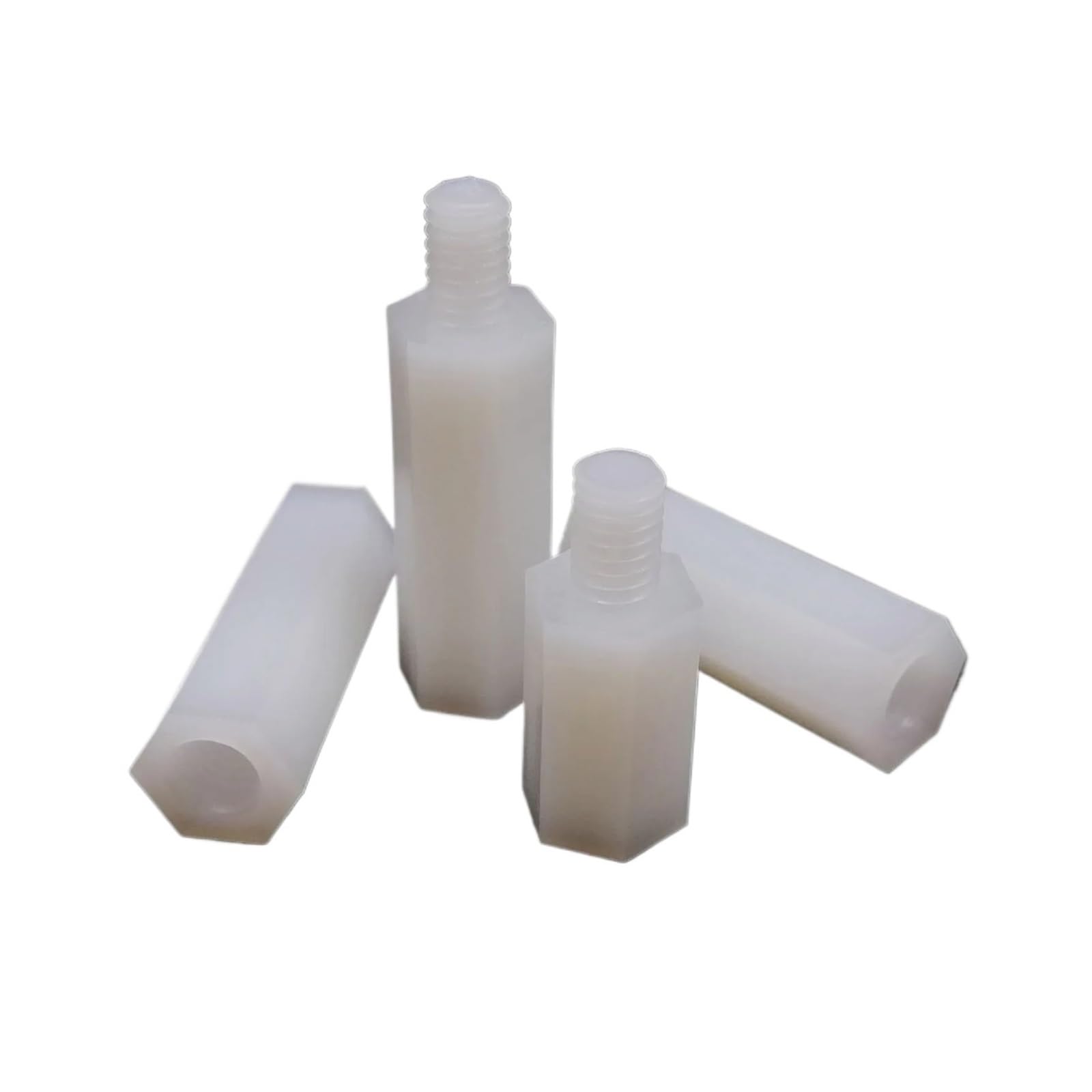 1 Scatola di distanziali esagonali isolati in Nylon, distanziali esagonali, Viti, Dadi e rondelle, Kit assortimento M2, M2,5, M3, M4, plastica Bianca(M2 1300pcs)