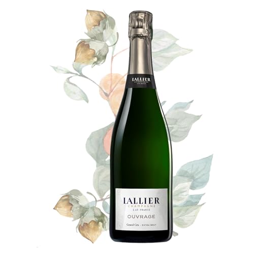 Lallier Ouvrage - Cuvée aus streng limitierten Weinen zweier exklusiver Grand Crus - Extra trockener Champagner aus Chardonnay und Pinot Noir - Lallier Prestige Line - 1 x 0,75 l