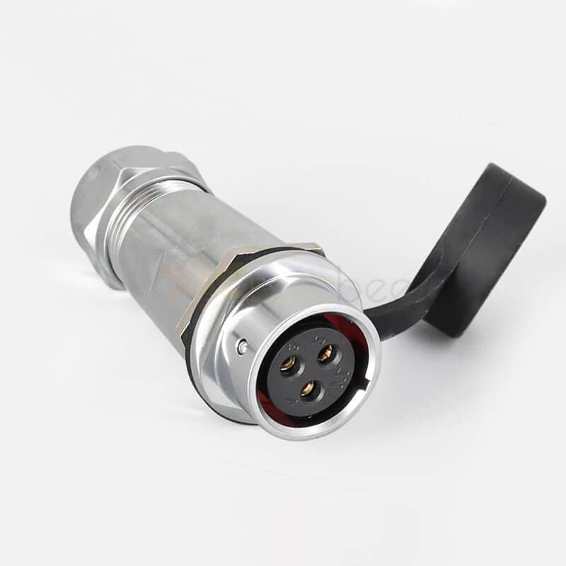 SF20 3 Pin Metal Aviation Industrial Docking Camera Cable Male Female Docking Waterproof Circular Push-Pull Quick