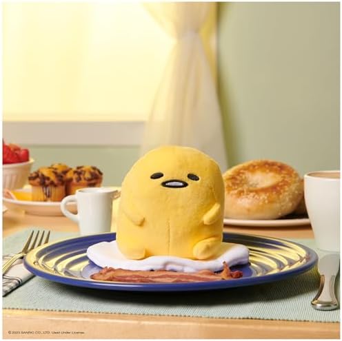 GUND Sanrio Gudetama the Lazy Egg Plush, Gudetama Sitting Pose, Stuffed Animal for Ages 1 and Up, 4.25” image 4