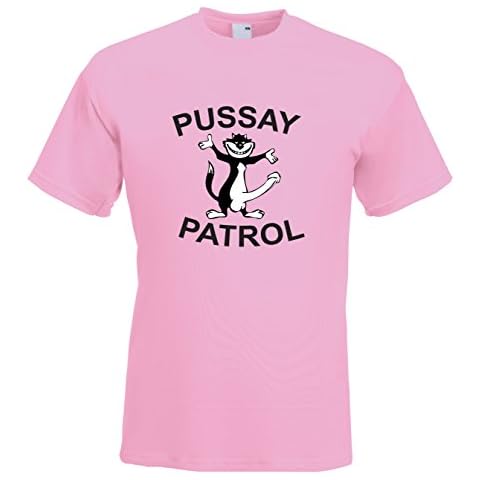 Juko Pussay Patrol T Shirt in Light Pink Ideal stag do t-Shirt. Small Cover