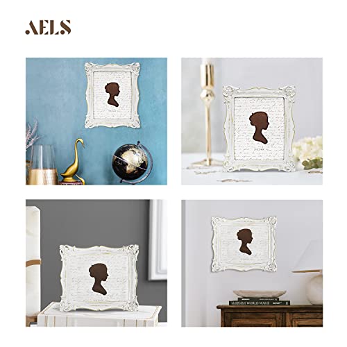 Cadre photo vintage blanc pour décoration murale de salon chic 20x25cm - 5