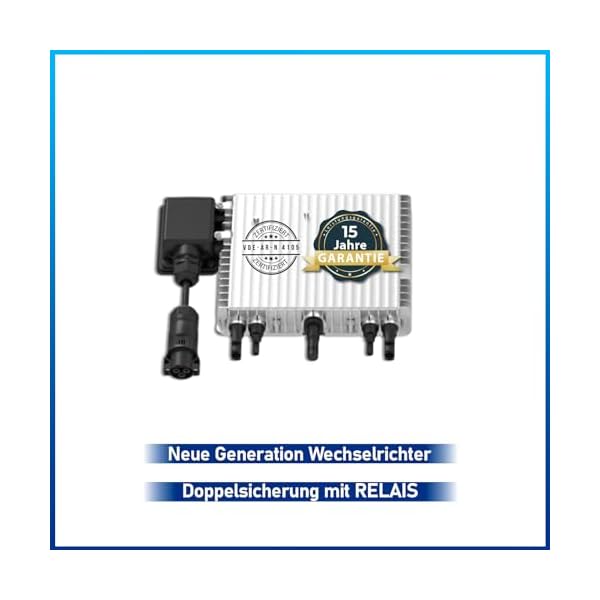Solar-Hook® 880W Balkonkraftwerk 800W komplett Steckdose - Balkonkraftwerk 800 Watt upgradebarer DEYE Wechselrichter 800W, 2x440W Bifaziale Glas/Glas Solarmodule im Solaranlage Komplettset – Bild 5