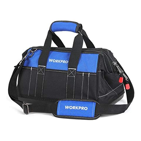 WORKPRO - Bolsa de herramientas resistente de 40,6 cm con amplia apertura y base impermeable Cover
