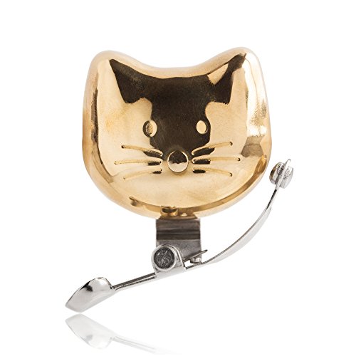 Preisvergleich Produktbild SUCK UK Katzen-Fahrradklingel - Gold