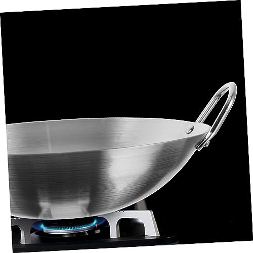 Wok de cocina en acero inoxidable con doble asa ergonómica miniatura 7