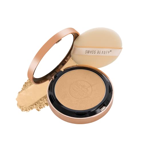 Swiss Beauty Silky & Smooth Oil Control Powder, Face MakeUp, Natural-Beige, Shades 04, 6.5g
