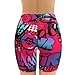 AIMASTZ Fashion Colorful Pop Art Women's High Waist Yoga Shorts Biker Shorts Workout Athletic Running Hiking Gym S