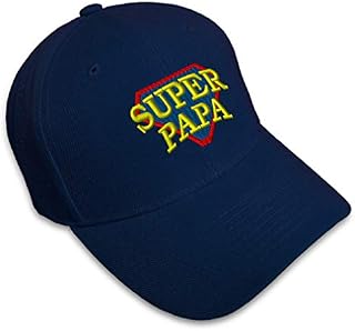 Custom Baseball Cap Super Papa Embroidery Acrylic Dad Hats for Men & Women
