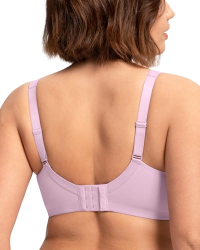 Image of HSIA Bras for Women Minimizer Full Coverage, Plus Size T Shirt Unlined Underwire Smooth Bra, Seamless Cups Joan Ultimate Soft