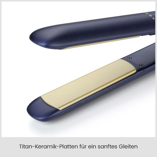 BaByliss Midnight Luxe Glätteisen - Titanium Ceramic Floating Plates für sanftes Gleiten, schnelles Aufheizen in 30 Sekunden… – Ansicht 2