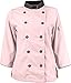 Women's ¾ Sleeve Active Chef Coat, Pink with Slate Accent, XL