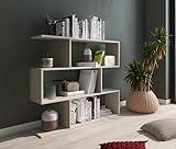 Shiito | Modelo Oxford - Estantería asimétrica Baja | Acabado en Crema