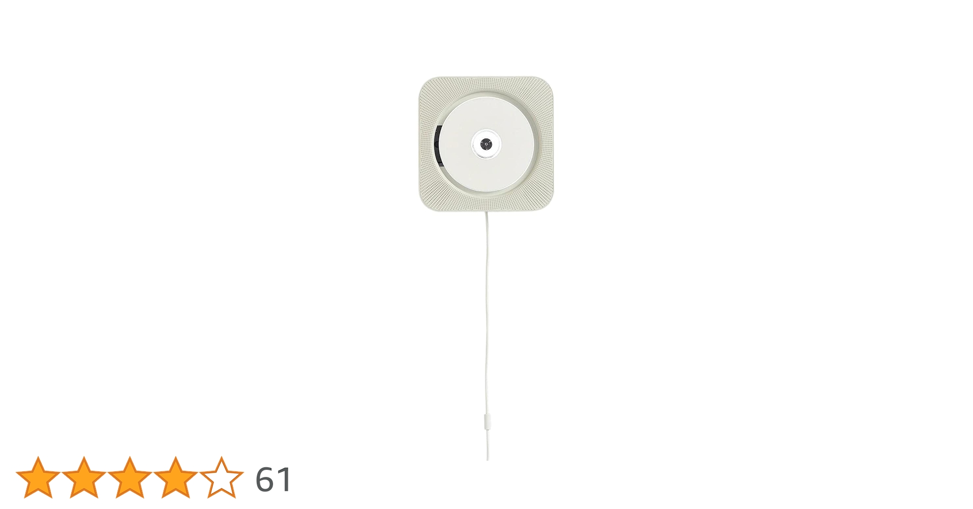 Amazon.co.jp: 無印良品 壁掛式CDプレーヤー CPD‐4/76475569 白