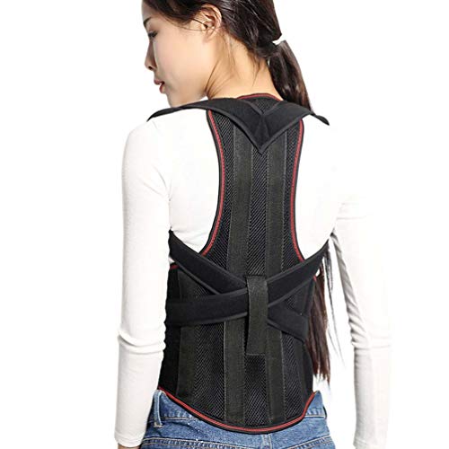 Correcteur de posture dos lavable avec double ajustement de traction