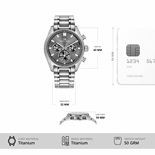 Image of Aerodyne Chronograph Dial Premium Luxury Titanium Watch For Men