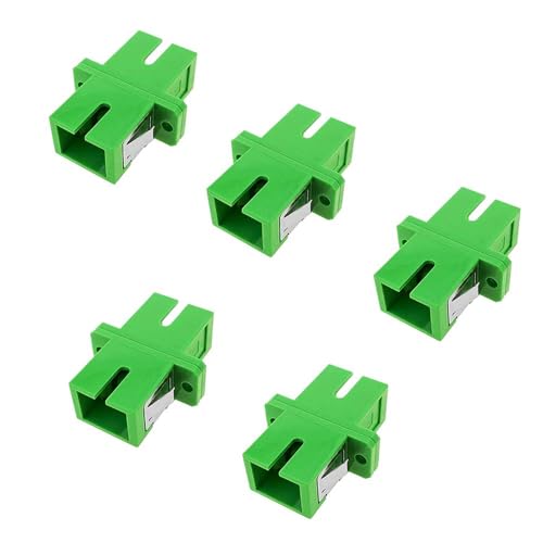 Elfcam Adaptador de Cable de Fibra óptica (5 Unidades, SC-SC APC Simplex)