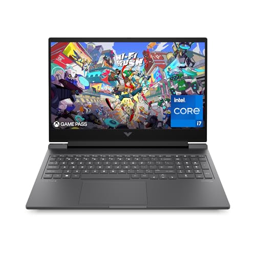 HP Victus (A2MX3EA) Laptop | 16,1" Full-HD Display | Intel Core i714650HX | 16 GB RAM | 512 GB SSD | RTX 4070 8GB | Windows 11 Home | Clavier AZERTY Français | Argent mica